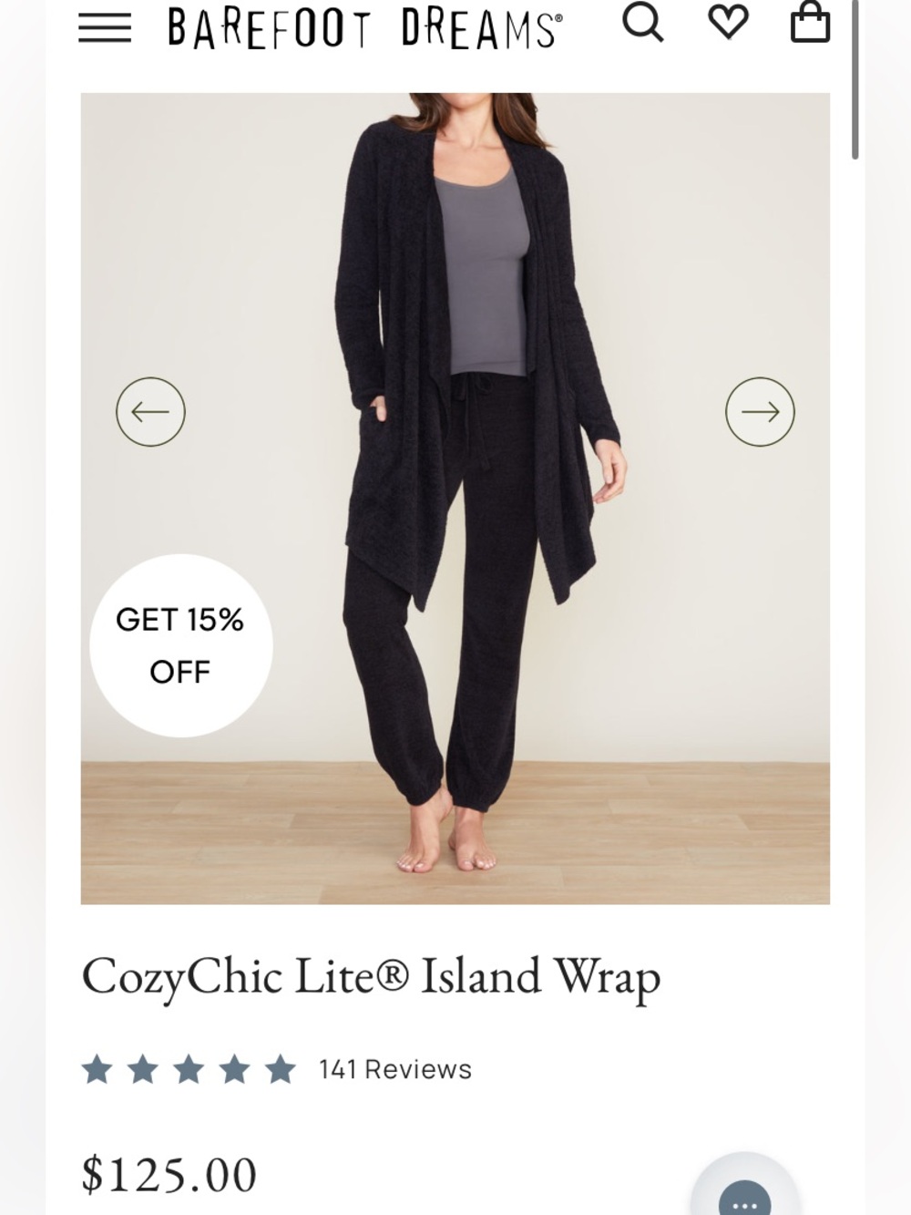 Barefoot Dreams CozyChic Lite Island Wrap - Picture 7 of 9